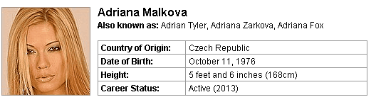 Pornstar Adriana Malkova