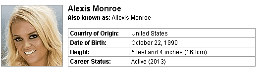 Pornstar Alexis Monroe