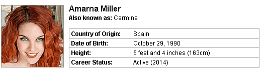 Pornstar Amarna Miller