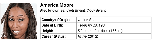 Pornstar America Moore