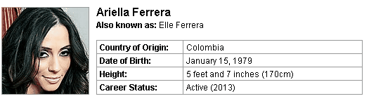 Pornstar Ariella Ferrera