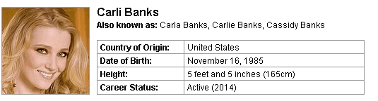 Pornstar Carli Banks