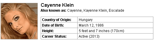 Pornstar Cayenne Klein