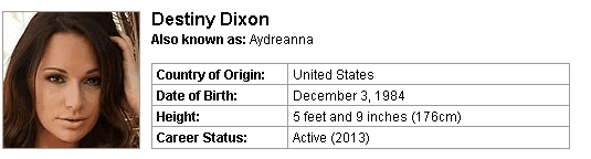 Pornstar Destiny Dixon