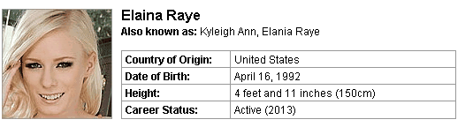 Pornstar Elaina Raye