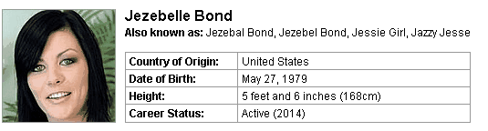 Pornstar Jezebelle Bond