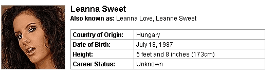 Pornstar Leanna Sweet