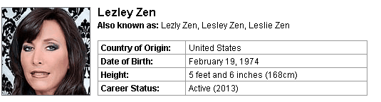 Pornstar Lezley Zen