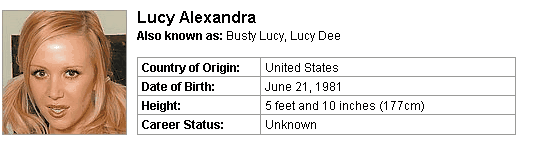 Pornstar Lucy Alexandra