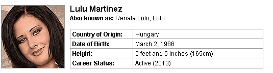 Pornstar Lulu Martinez