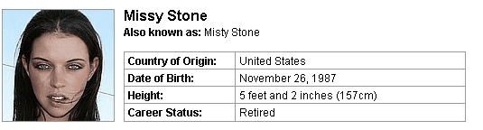Pornstar Missy Stone