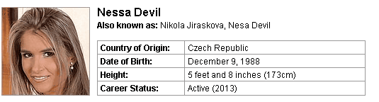Pornstar Nessa Devil