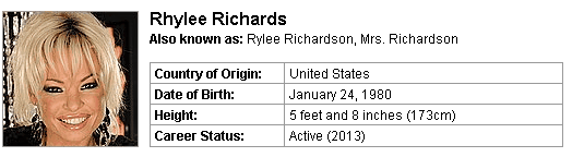 Pornstar Rhylee Richards