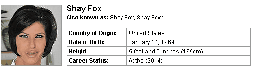 Pornstar Shay Fox