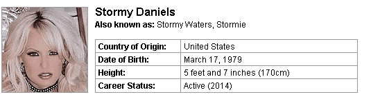 Pornstar Stormy Daniels