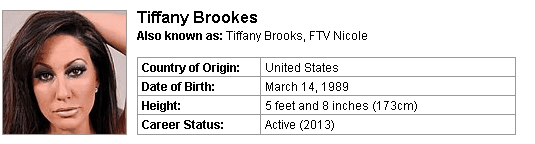 Pornstar Tiffany Brookes