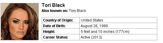 Pornstar Tori Black