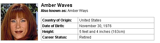 Pornstar Amber Waves