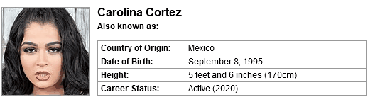 Pornstar Carolina Cortez