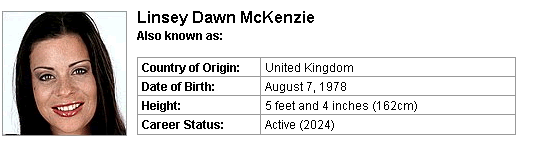 Pornstar Linsey Dawn McKenzie