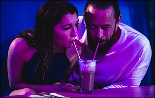 Maya Woulfe is having a hot sex with her boyfriend in restaurant