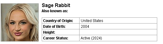 Pornstar Sage Rabbit