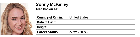 Pornstar Sonny McKinley