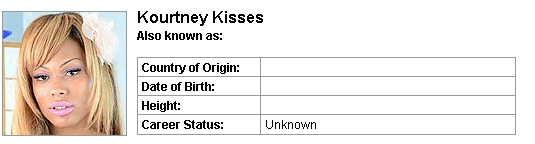 Pornstar Kourtney Kisses